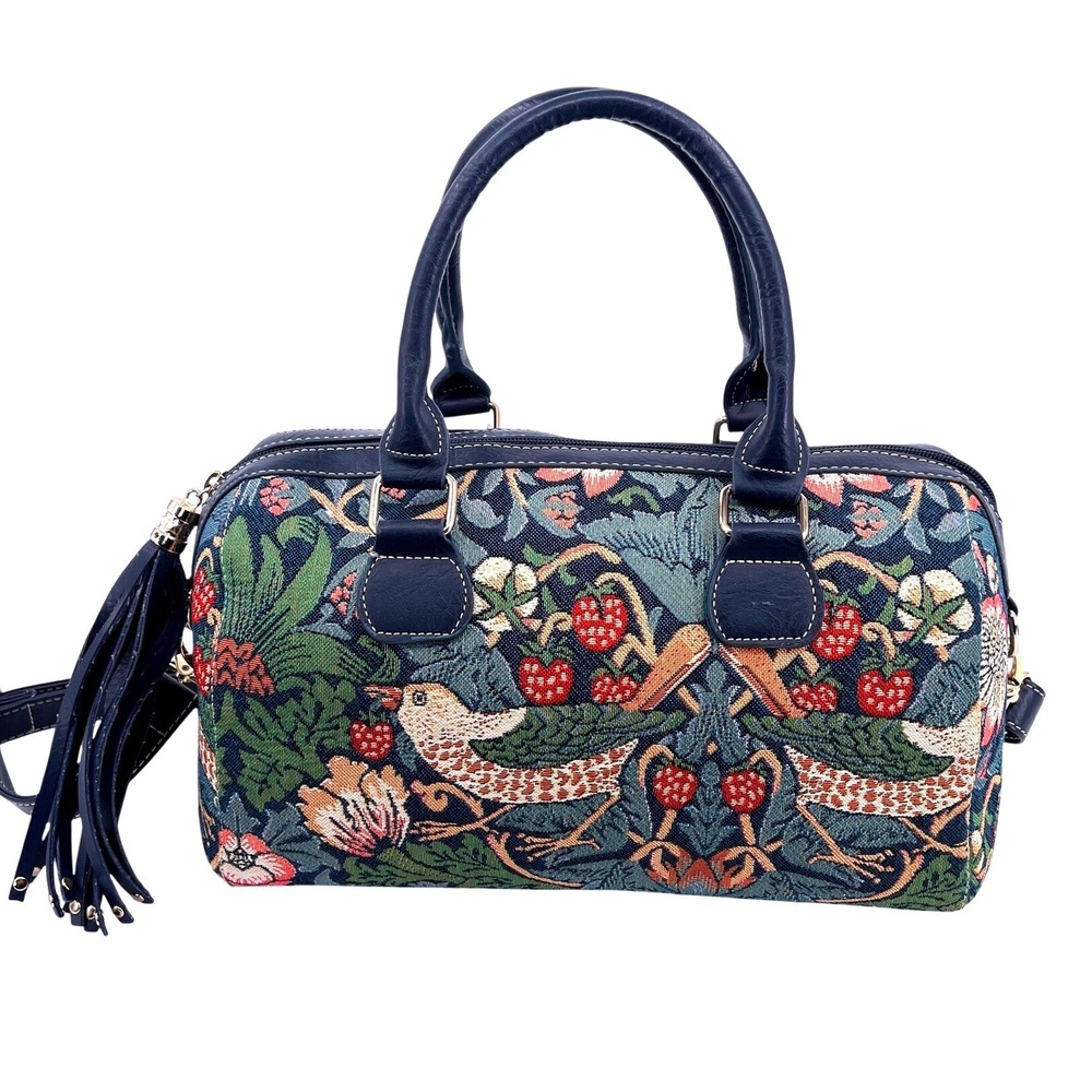 Signare Satchel Strawberry Thief William Morris Tapestry Bag Crossbody NWOT